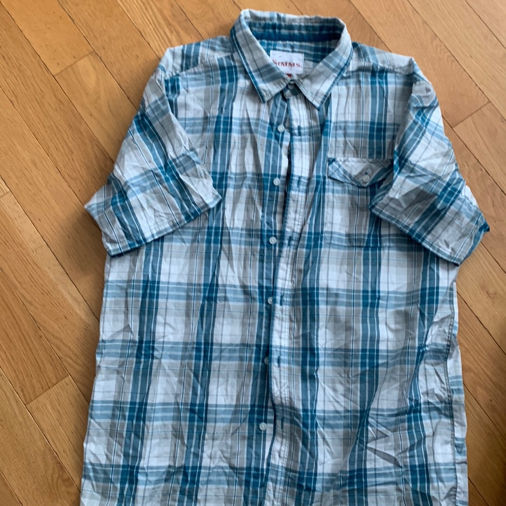 Simms short sleeve men’s fishing shirt 2XL